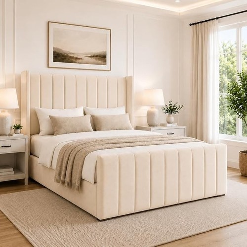 Winged vertical panel - panel, plush