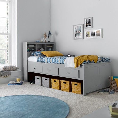 Veera grey wooden drawer - veera, 3