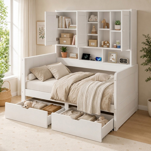 3ft single storage - bed, with