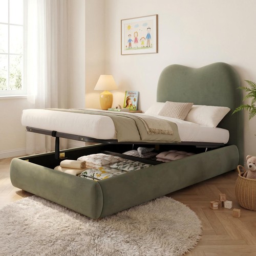 Velvet upholstered 3ft - velvet,