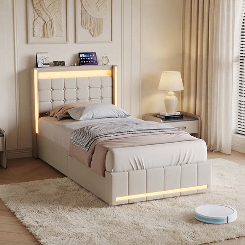 Upholstered 3ft single - single, bed