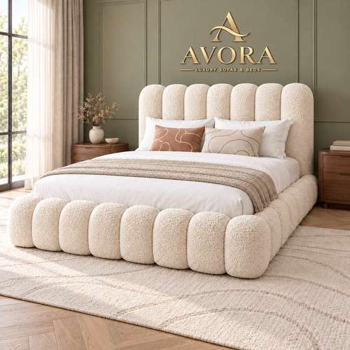 Upholstered cloud boucle teddy - cloud,