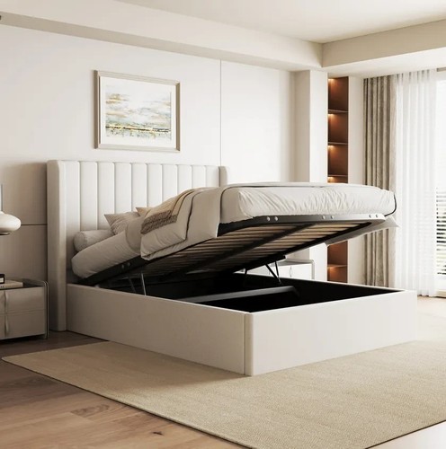 Ottoman storage panel bed - storage,