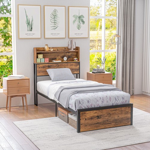 1ft single bed frame with - bed,