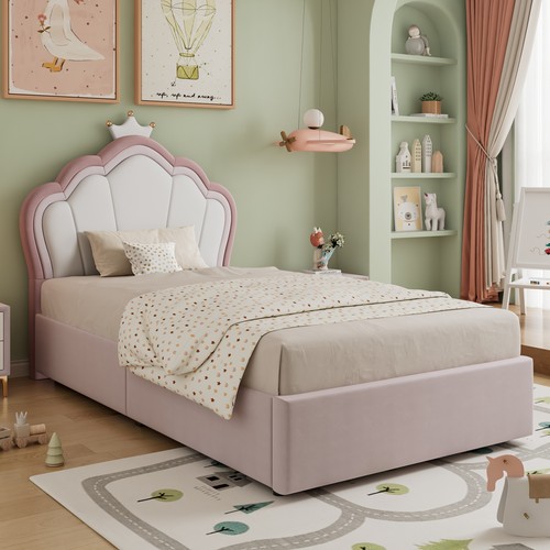 Single upholstered ottoman - upholstered,