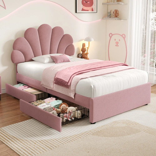 Single bed with adjustable - single,