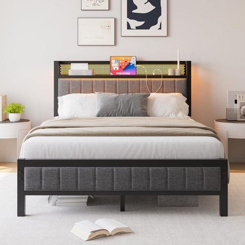 Luxury upholstered bed frame - luxury,