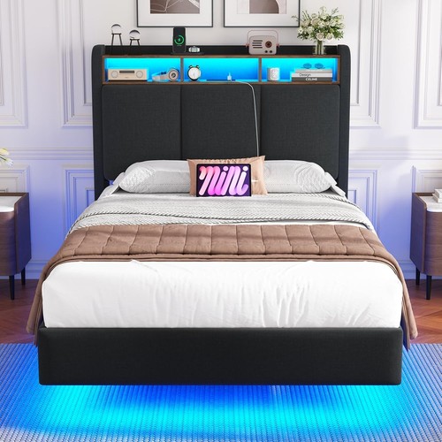 Floating single bed frame - single,