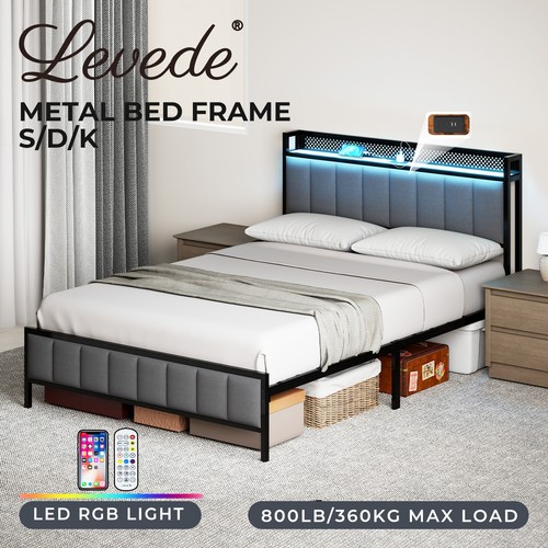 Levede led ottoman bed - led, frame