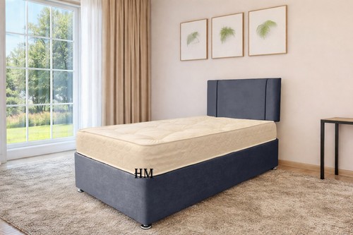 Plush velvet divan bed - plush,