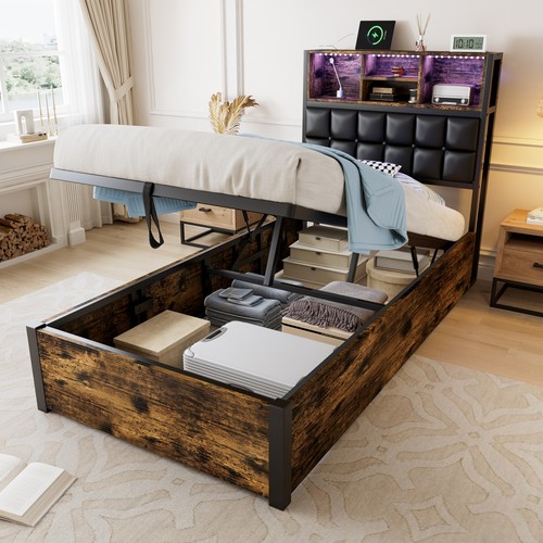 Single bed 3ft ottoman - bed, up