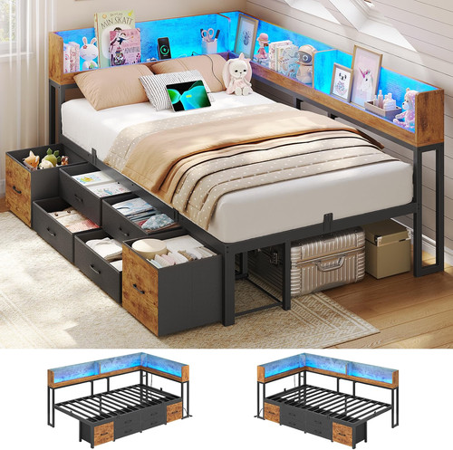 Single 3ft bed frame - frame, 6