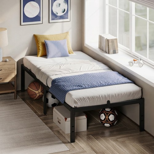 Modern single metal bed - metal, frame