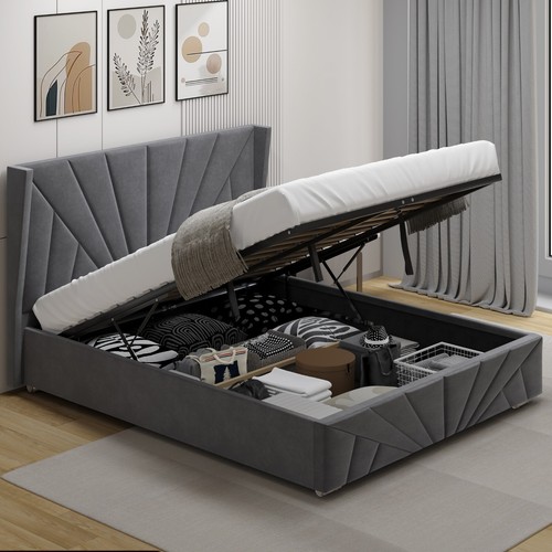 Sunrise velvet ottoman - velvet,
