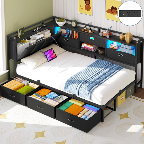 Stylish single 3ft bed - stylish, frame