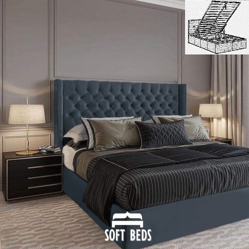 Plush velvet wing back chester - wing,