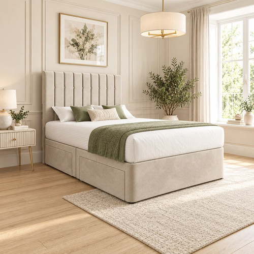 Luxury divan bed with - divan,