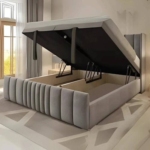 Ottoman divan bed plush velvet - ottoman,