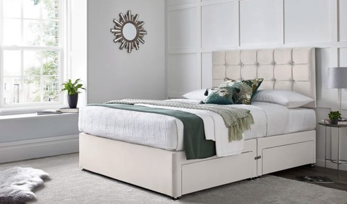 Orthopaedic divan bed set with - set,