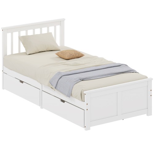 Homcom storage bed with - storage,