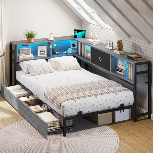 3ft single bed frame with - bed, 2