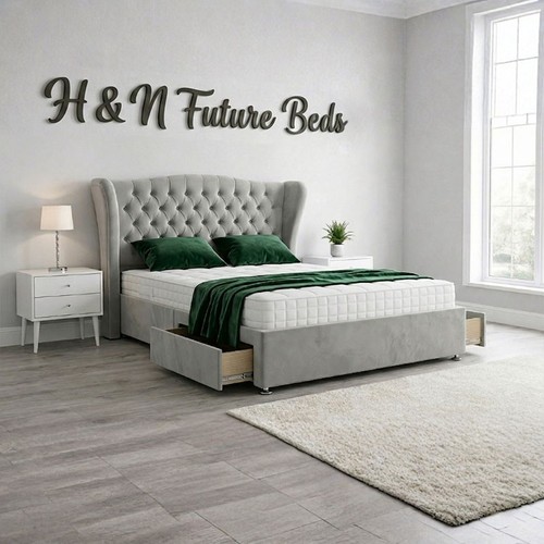 Winged divan bed set - winged,