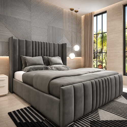 Ottoman bed winged - bed,