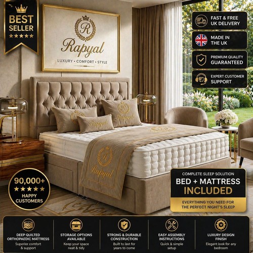 Luxury divan bed set with - divan,