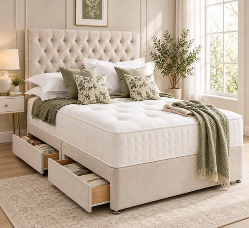 Luxury chesterfield divan - luxury,