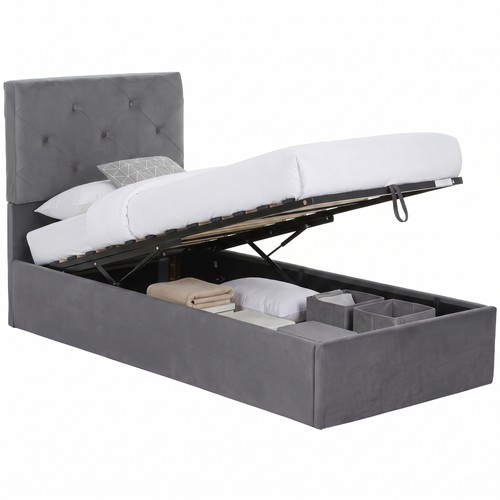 Homcom single bed frame - bed,