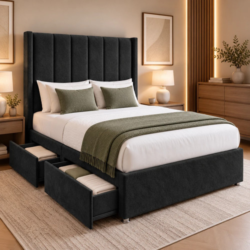 Storage divan bed with - divan,