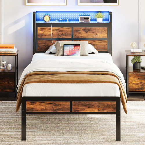 Ironck single bed frame with - bed,