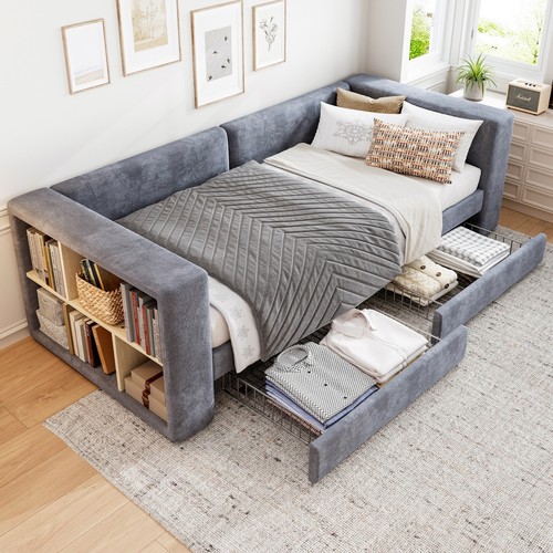 Upholstered bed 3ft single - bed,