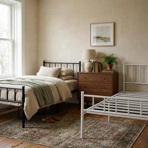 3ft single metal bed - 1x,